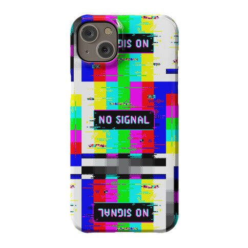 Glitchy No Signal Bars Phone Case