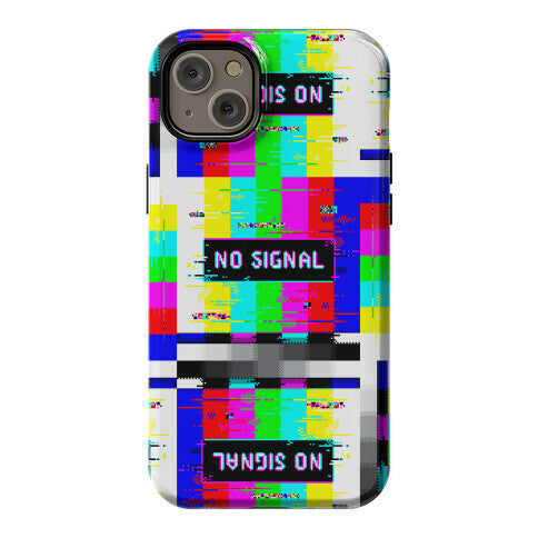 Glitchy No Signal Bars Phone Case