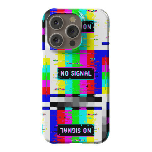Glitchy No Signal Bars Phone Case