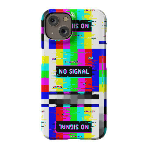 Glitchy No Signal Bars Phone Case