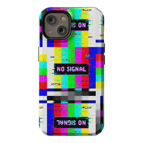 Glitchy No Signal Bars Phone Case