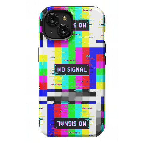 Glitchy No Signal Bars Phone Case