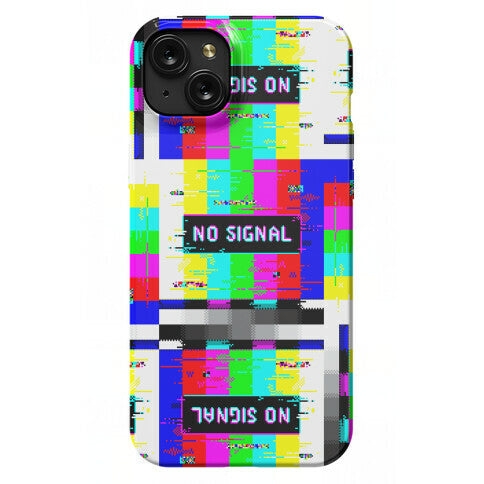 Glitchy No Signal Bars Phone Case