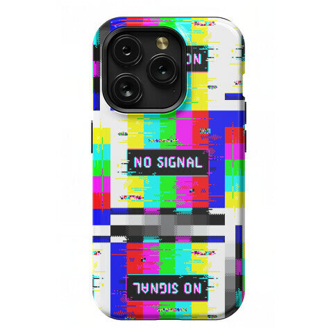 Glitchy No Signal Bars Phone Case