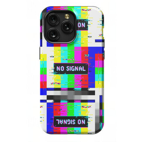 Glitchy No Signal Bars Phone Case