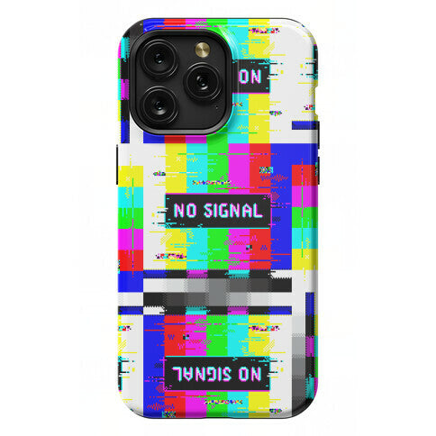 Glitchy No Signal Bars Phone Case