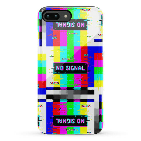 Glitchy No Signal Bars Phone Case