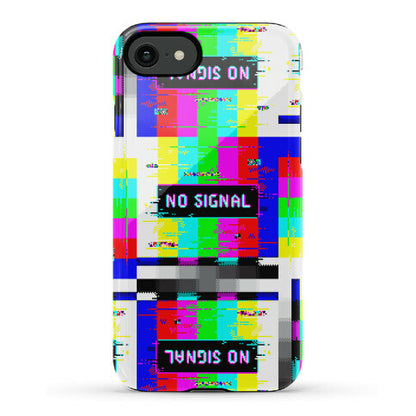 Glitchy No Signal Bars Phone Case