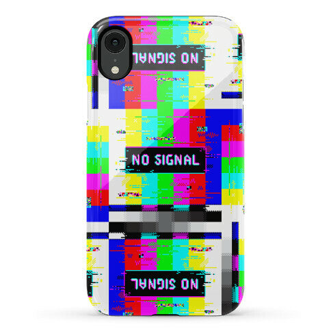 Glitchy No Signal Bars Phone Case
