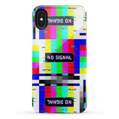 Glitchy No Signal Bars Phone Case