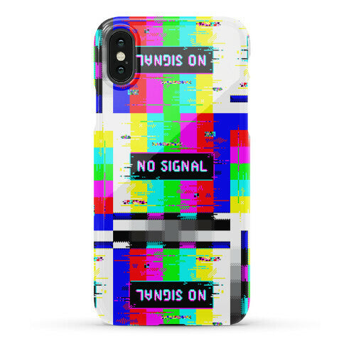 Glitchy No Signal Bars Phone Case