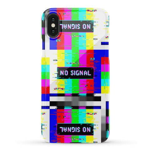 Glitchy No Signal Bars Phone Case