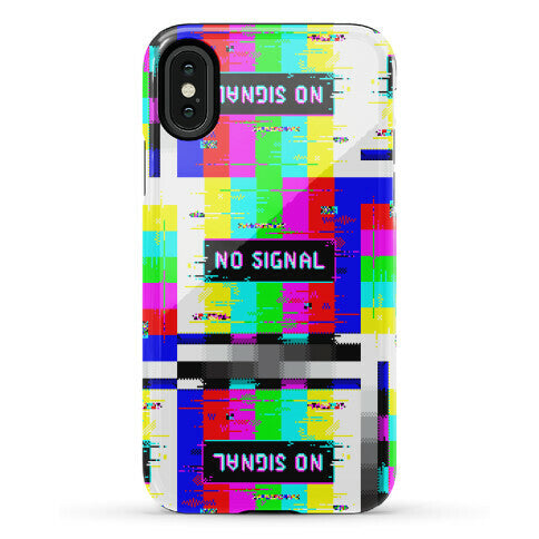 Glitchy No Signal Bars Phone Case