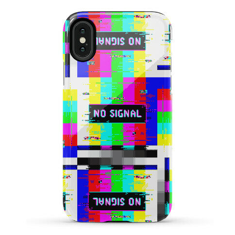Glitchy No Signal Bars Phone Case