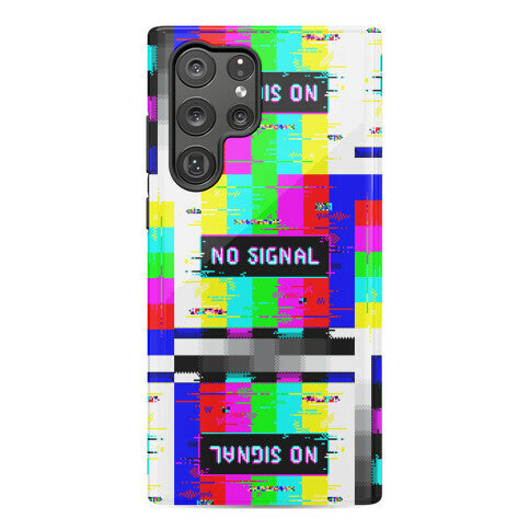 Glitchy No Signal Bars Phone Case