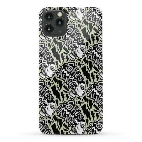 She's Alive Bride of Frankenstein Parody Phone Case