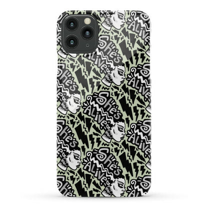 She's Alive Bride of Frankenstein Parody Phone Case