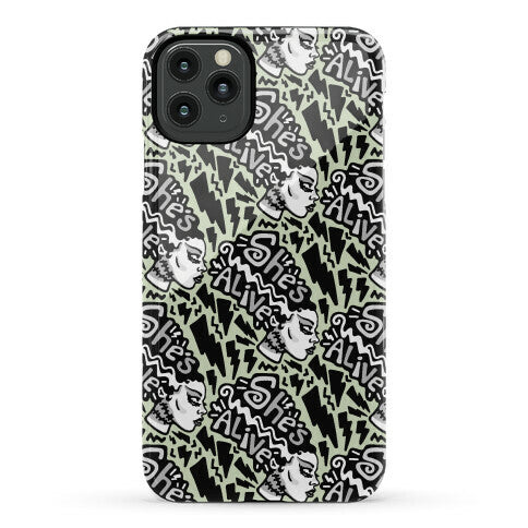 She's Alive Bride of Frankenstein Parody Phone Case