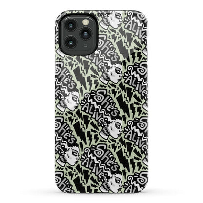 She's Alive Bride of Frankenstein Parody Phone Case