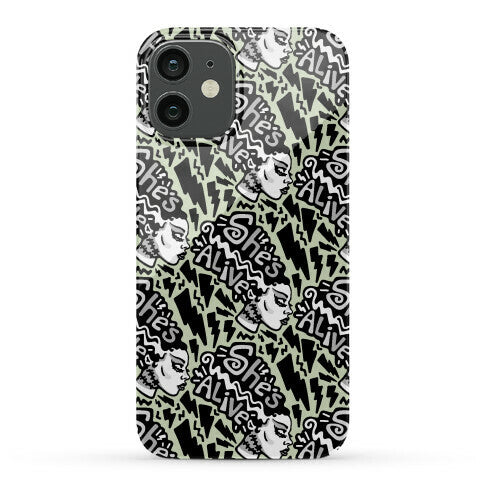 She's Alive Bride of Frankenstein Parody Phone Case