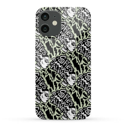 She's Alive Bride of Frankenstein Parody Phone Case