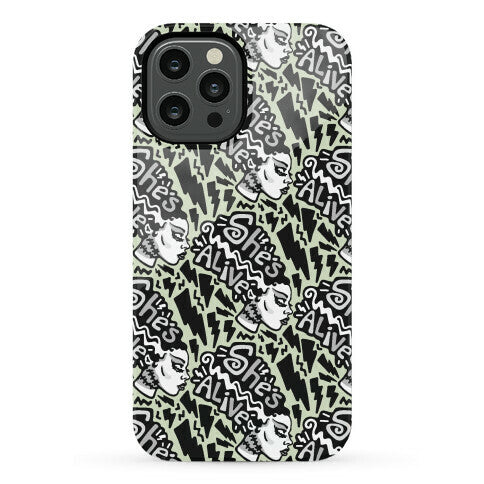She's Alive Bride of Frankenstein Parody Phone Case