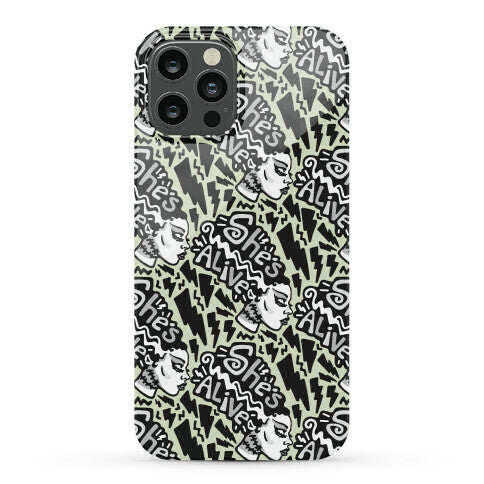 She's Alive Bride of Frankenstein Parody Phone Case