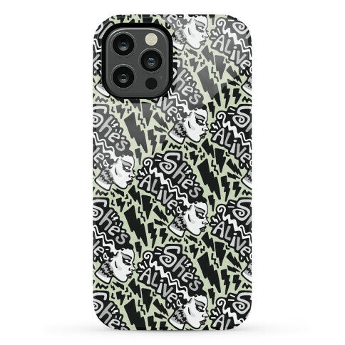 She's Alive Bride of Frankenstein Parody Phone Case
