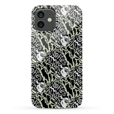 She's Alive Bride of Frankenstein Parody Phone Case