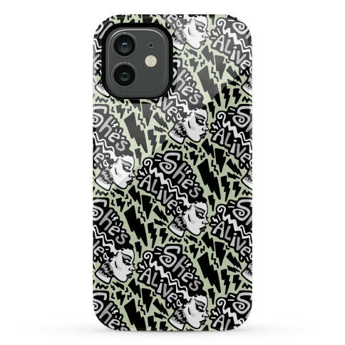She's Alive Bride of Frankenstein Parody Phone Case