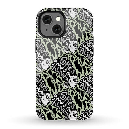 She's Alive Bride of Frankenstein Parody Phone Case