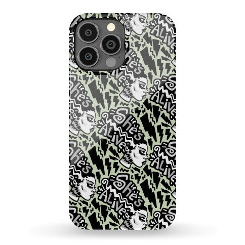 She's Alive Bride of Frankenstein Parody Phone Case