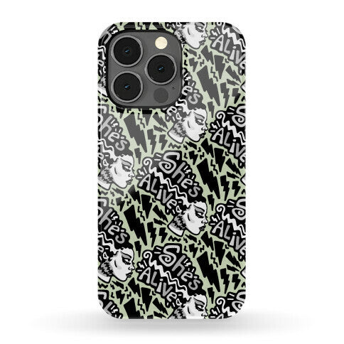She's Alive Bride of Frankenstein Parody Phone Case