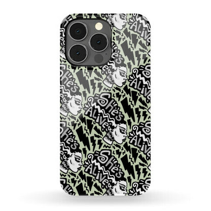She's Alive Bride of Frankenstein Parody Phone Case