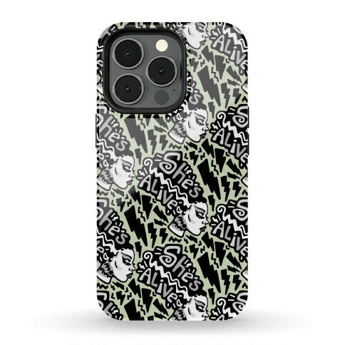 She's Alive Bride of Frankenstein Parody Phone Case