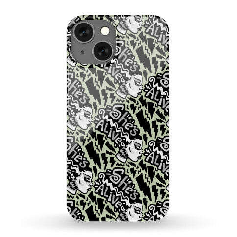 She's Alive Bride of Frankenstein Parody Phone Case