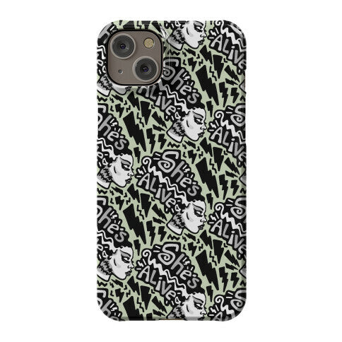 She's Alive Bride of Frankenstein Parody Phone Case