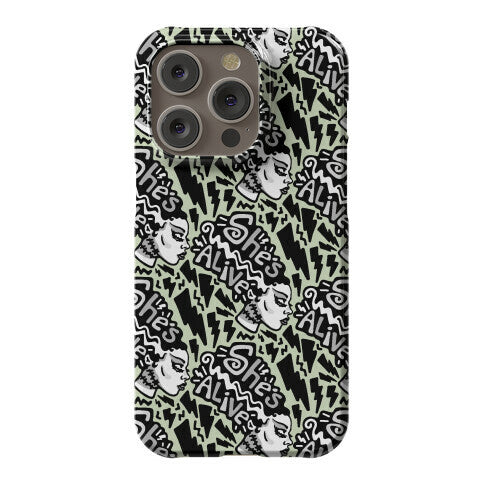 She's Alive Bride of Frankenstein Parody Phone Case