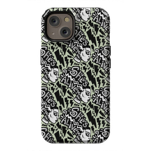 She's Alive Bride of Frankenstein Parody Phone Case