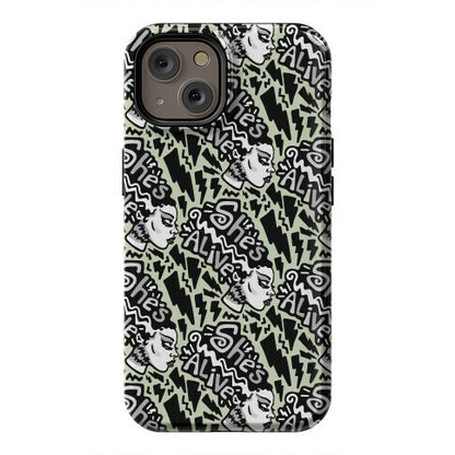 She's Alive Bride of Frankenstein Parody Phone Case