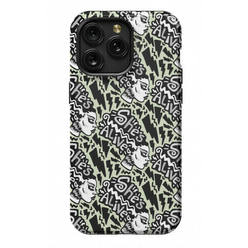 She's Alive Bride of Frankenstein Parody Phone Case