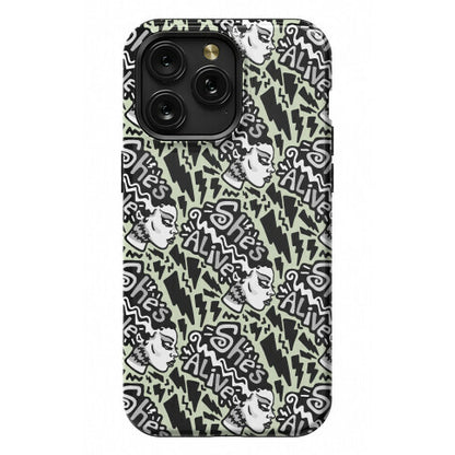 She's Alive Bride of Frankenstein Parody Phone Case