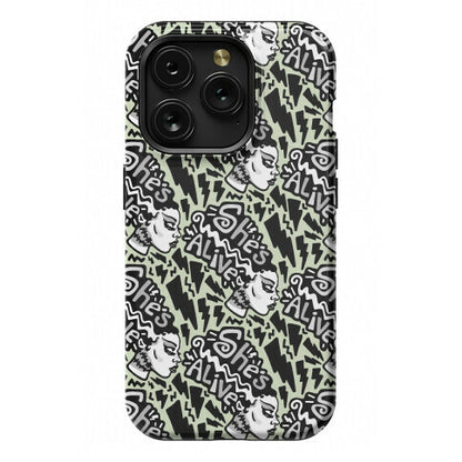 She's Alive Bride of Frankenstein Parody Phone Case