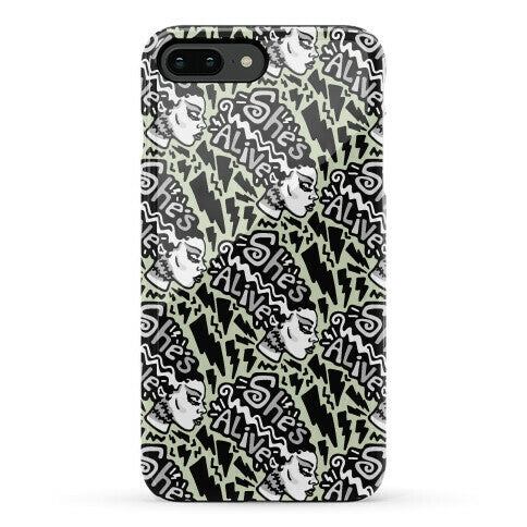 She's Alive Bride of Frankenstein Parody Phone Case