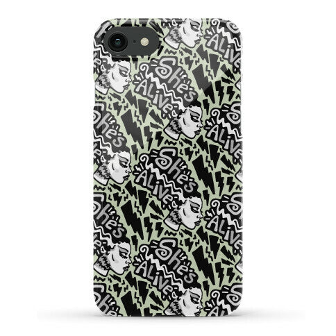 She's Alive Bride of Frankenstein Parody Phone Case