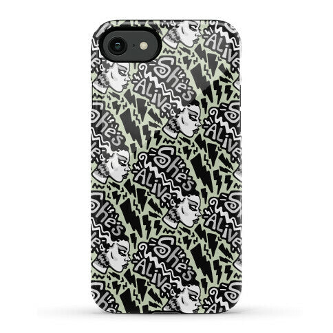 She's Alive Bride of Frankenstein Parody Phone Case