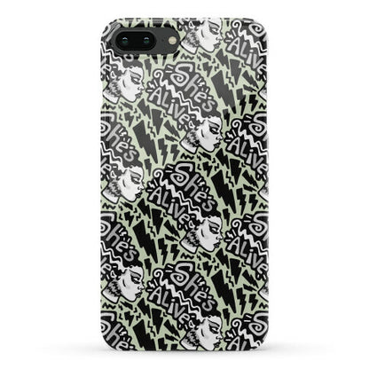 She's Alive Bride of Frankenstein Parody Phone Case