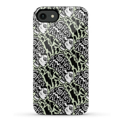 She's Alive Bride of Frankenstein Parody Phone Case