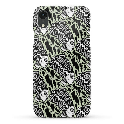 She's Alive Bride of Frankenstein Parody Phone Case