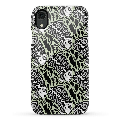 She's Alive Bride of Frankenstein Parody Phone Case